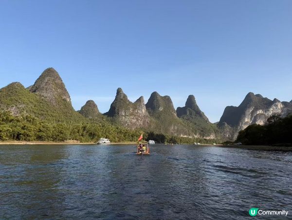 桂林山水甲天下！🏞️ 坐竹筏漂流超正！😍