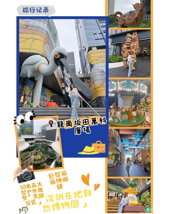 深圳坂田萬科廣場🤩！黑臉琵鷺貓仔打卡📸！偽新加坡風🌳！