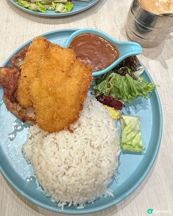 海陸空飯配沙律菜