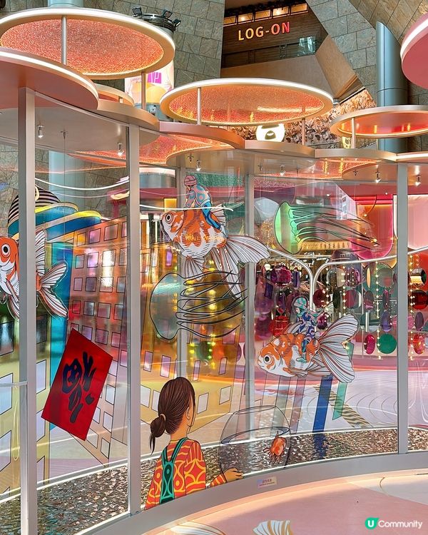 🎏旺角朗豪坊「游魚遊戲」 行一圈🧧新一年幸福自在❤️