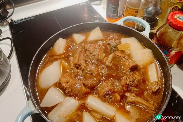 柱侯蘿蔔炆牛腩✨食譜