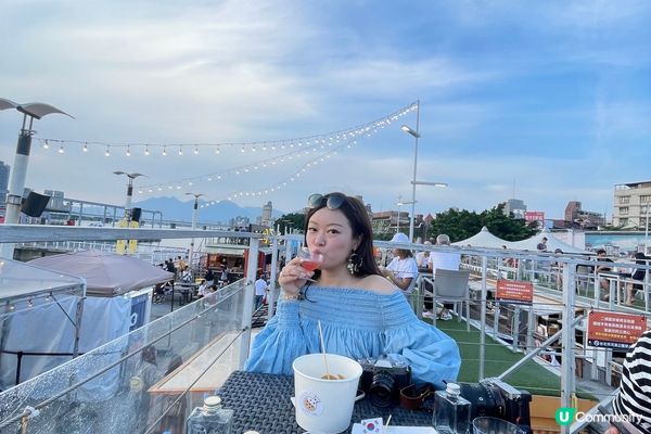 台北最美日落🌇大稻埕碼頭貨櫃市集