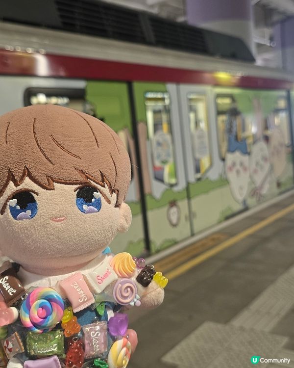 把握機會和chiikawa 輕鐵打卡，屯門西鐵兆康站才有票售