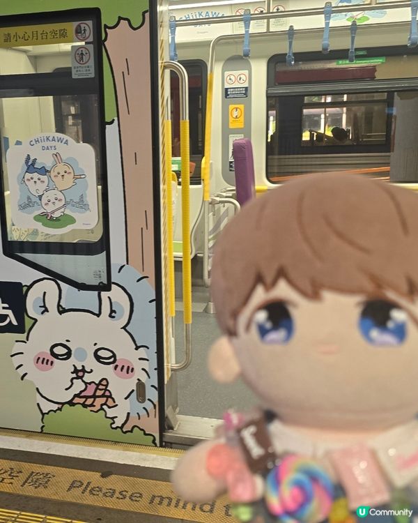 把握機會和chiikawa 輕鐵打卡，屯門西鐵兆康站才有票售