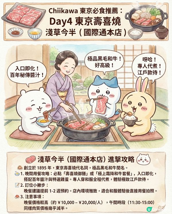 AI生成Chiikawa東京行程全攻略！日本初體驗必去景點終極懶人包?!😏 第一次去日本必去嘅東京景點！🌤️