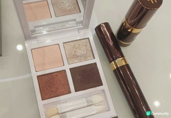 彩妝｜ 高雄漢神巨蛋TOM FORD聖誕節眼部彩妝體驗，︀聖誕閃閃迷濛的質感眼妝