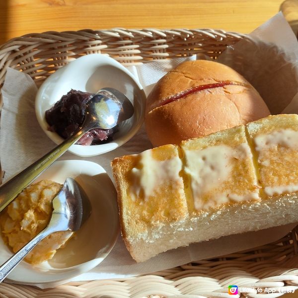 名古屋必食早餐 點一杯飲品 即送你一份早餐 簡單 但美味