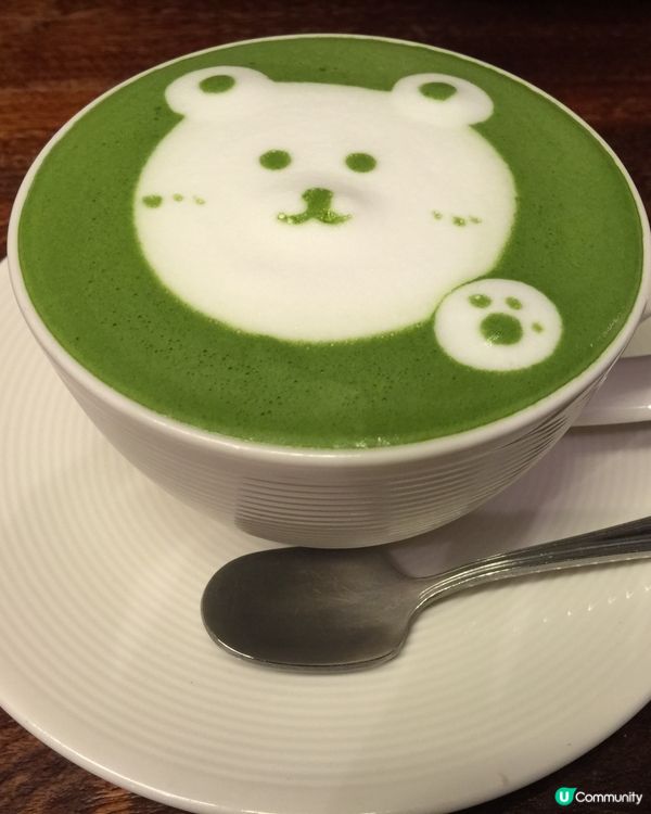 拉花抹茶咖啡☕️ 好飲又好睇！