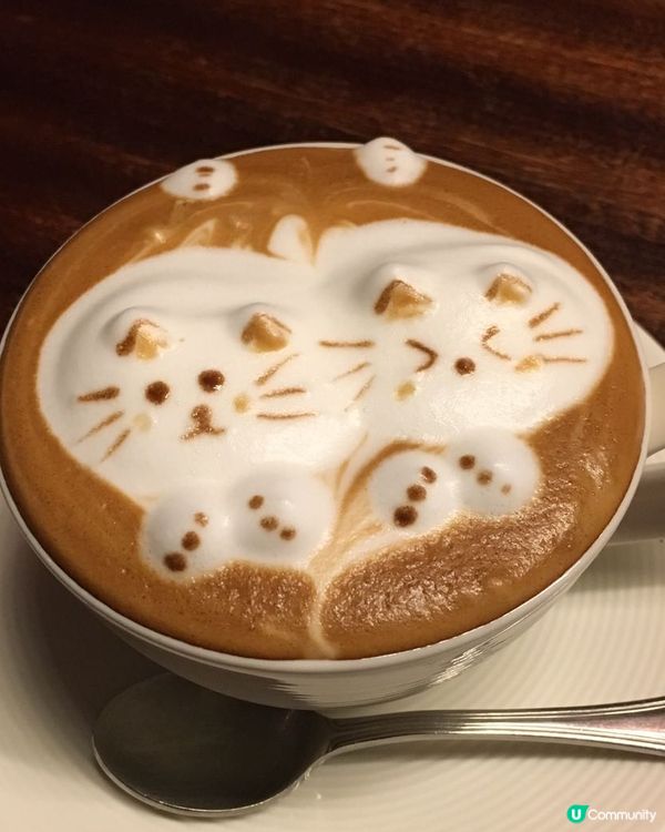 拉花抹茶咖啡☕️ 好飲又好睇！