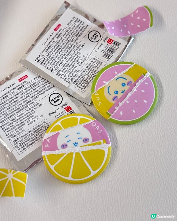 中國Miniso限定💡Chiikawa水果市集快閃店✨
