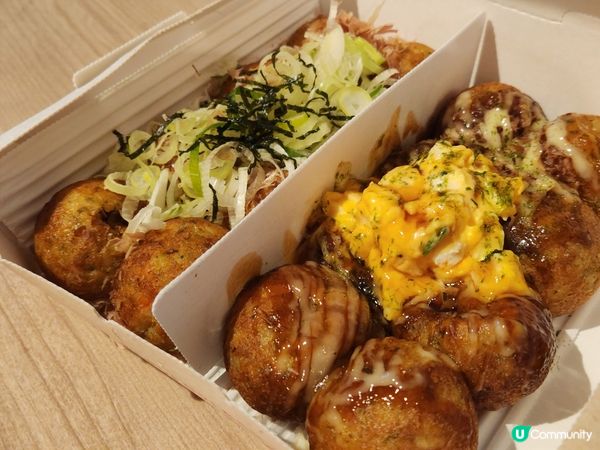 章魚小丸子有兩款口味，滑蛋和湯，兩款都好味。😋👍🏻