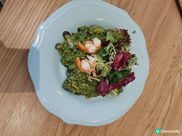 青醬大蝦意大利飯