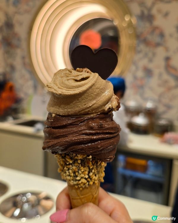 情人節快樂♥️！ Venchi 75%純黑朱古力Gelato