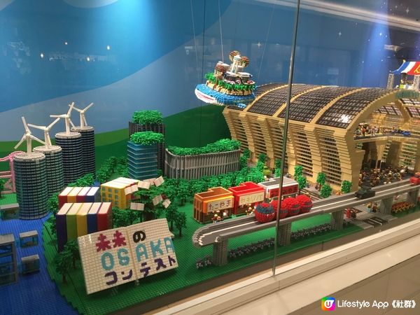 大阪Lego店櫥窗Brick好吸引