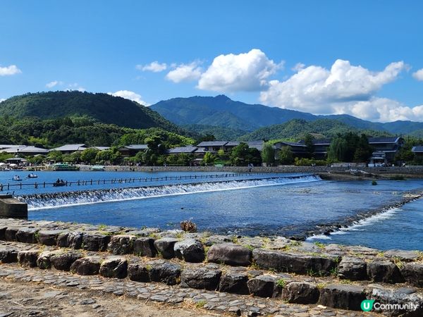 夏日嵐山渡月橋，美景依然醉人！🏞️