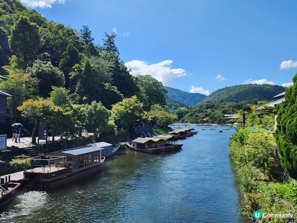 夏日嵐山渡月橋，美景依然醉人！🏞️