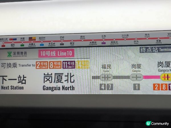 深圳后海站交通教學（從落馬洲出發）