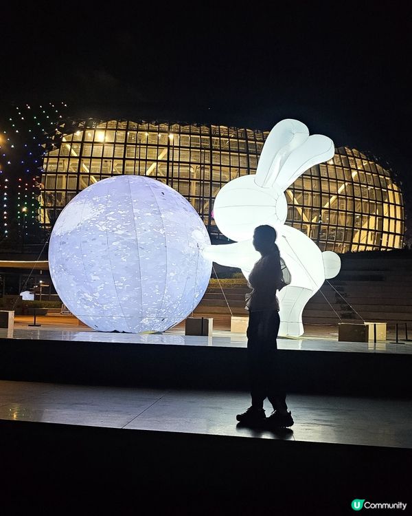 啟德中秋🏮 | 5米大玉兔抱月亮 🌕🐇