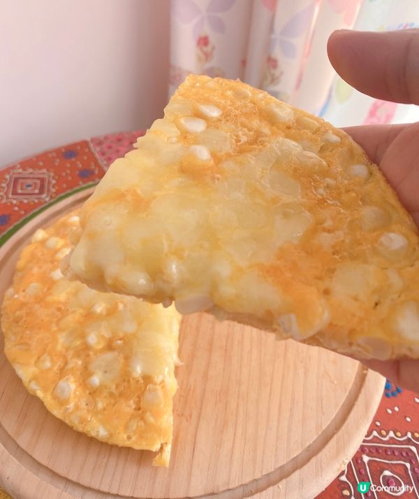 好邪惡的芝士粟米蛋餅