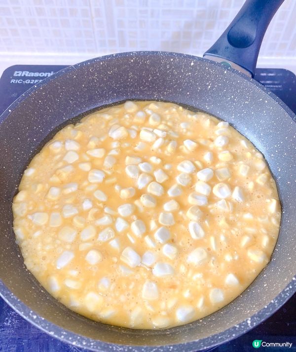 好邪惡的芝士粟米蛋餅