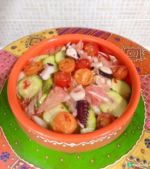 泰式柚子八爪魚沙律🥗