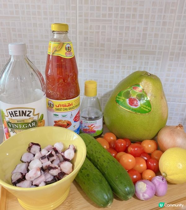 泰式柚子八爪魚沙律🥗