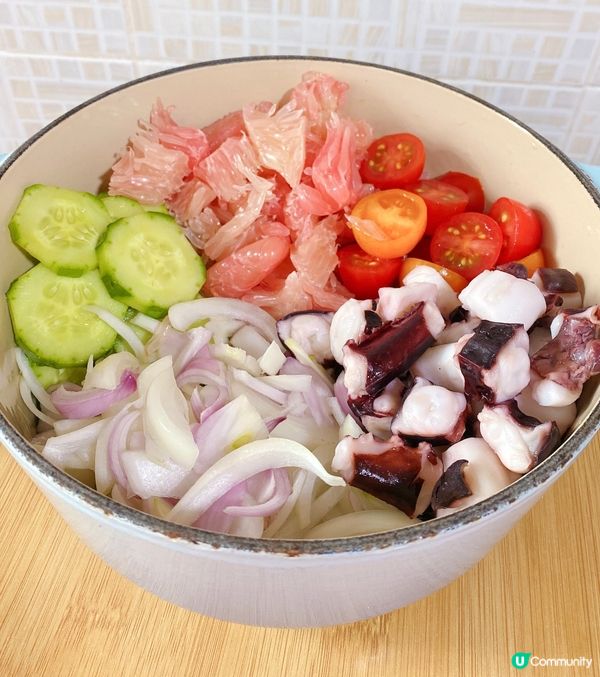 泰式柚子八爪魚沙律🥗