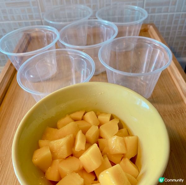 芒果🥭椰汁蒟蒻果凍
