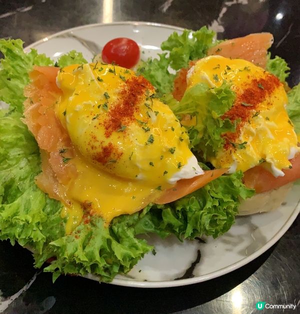 🤍銅鑼灣No Boundary的Egg Benedict😋...