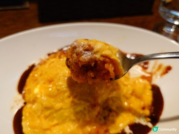 福岡一人行😋 人氣瀑布蛋包飯🤤