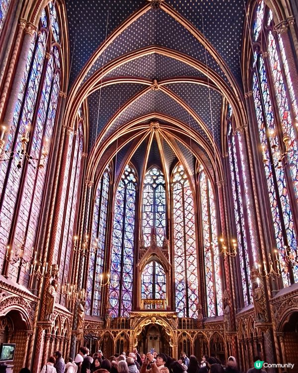 巴黎聖徒禮拜堂🤩！哥德式建築太靚啦！✨