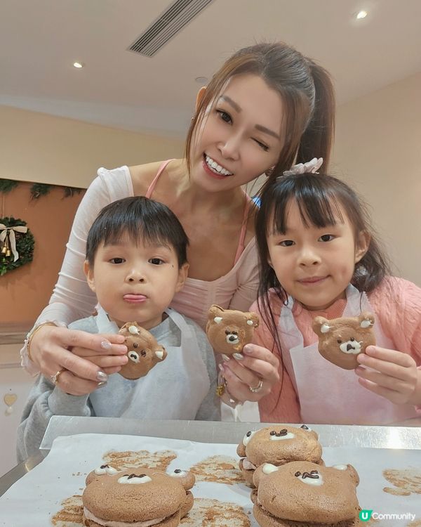 1.  親子烘焙樂趣多！🐻🍰 齊整「熊啤啤」！😋