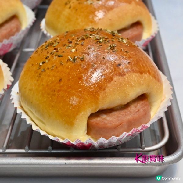 加了忌廉 直接法做麵包 放置第二天仍然鬆軟
