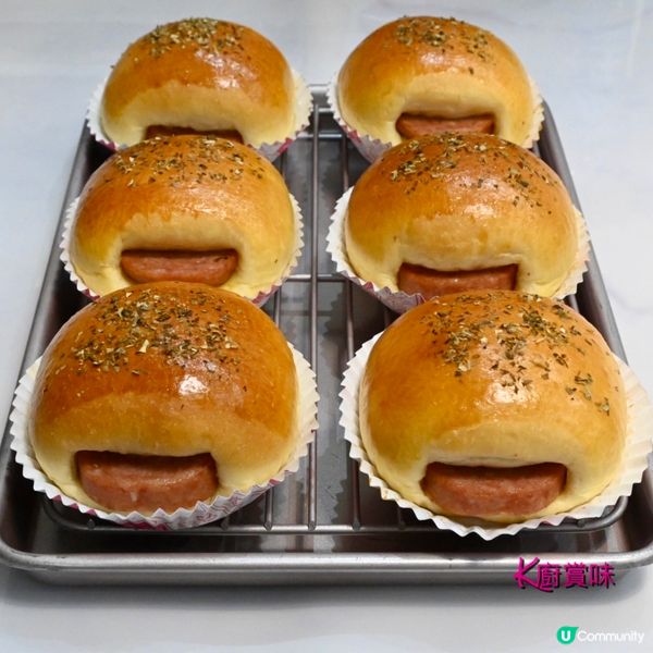 加了忌廉 直接法做麵包 放置第二天仍然鬆軟