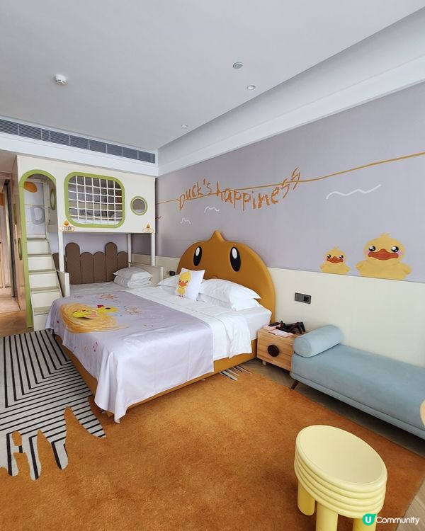 親子三床小黃鴨房！小朋友開心到飛起！🦆💛