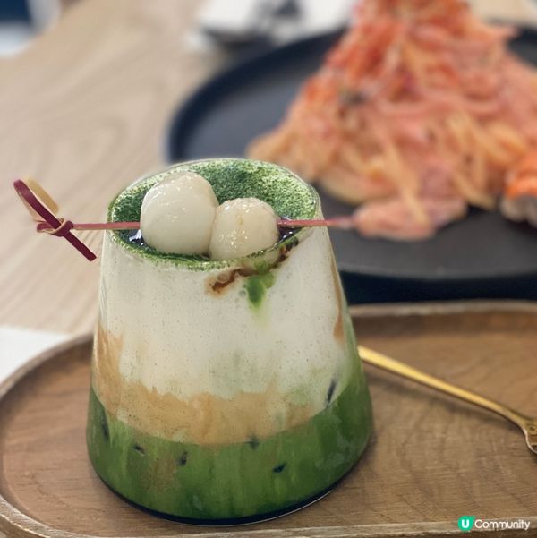 《抹茶控注意⚠️》🍵🍡 西貢Cafe～久丸小山園糰子抹茶牛奶👍🏻