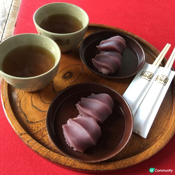 日本🇯🇵赤福·紅豆麻糬香甜·綿密軟糯·連玄米茶一起最佳享受😋