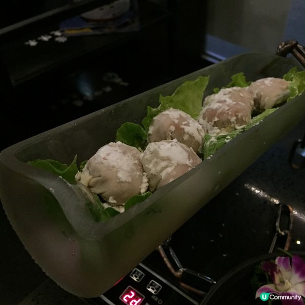 火鍋的鮮蝦雲吞