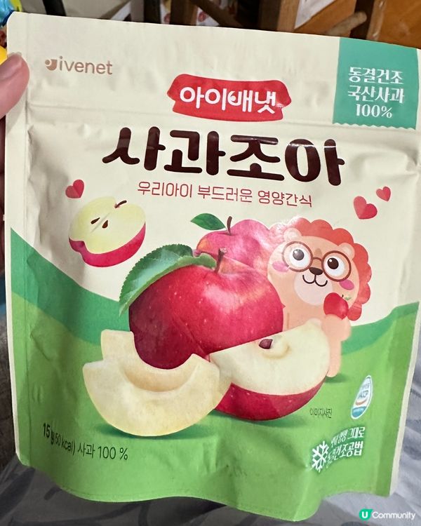 👩🏻‍👧🏻 媽咪推介：韓國凍乾蘋果🍎