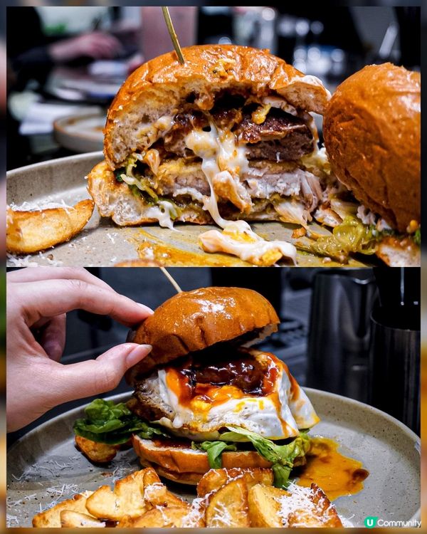 《髮型屋𝗖𝗮𝗳𝗲二合一 食物堅係幾出色🍔🥯》 