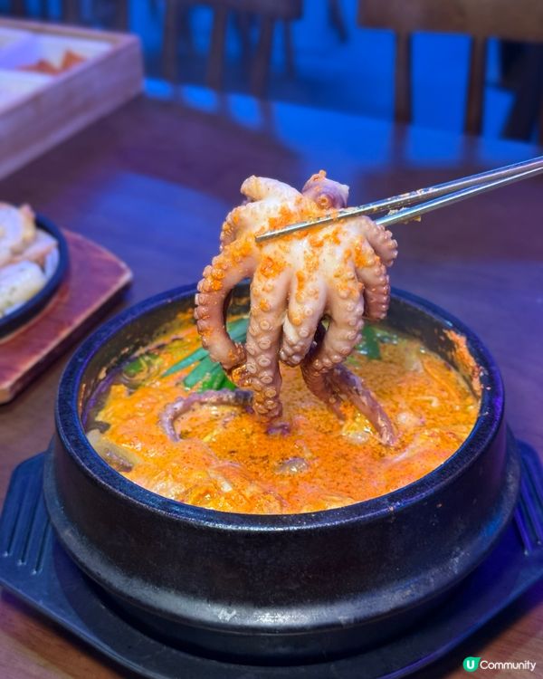 釜山傳統韓菜．原隻章魚鍋