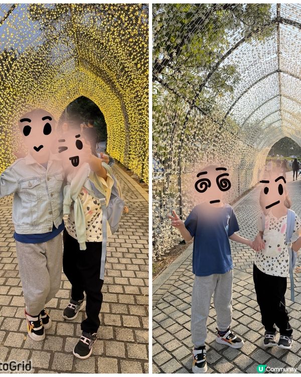好靚嘅燈串隧道打卡位