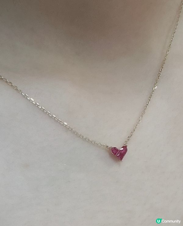 紅寶石心型頸鏈 Mysterious Heart 