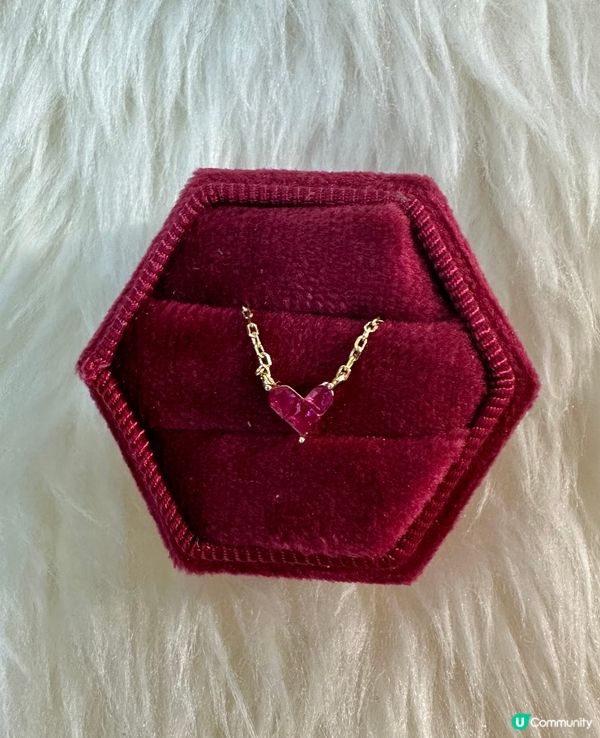 紅寶石心型頸鏈 Mysterious Heart 