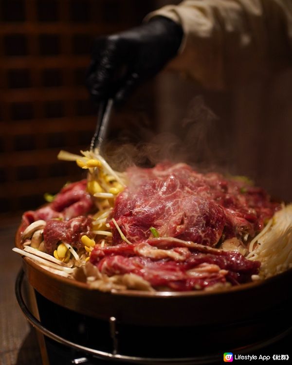銅鑼灣新派韓國料理 銅盤烤和牛磨菇火鍋
