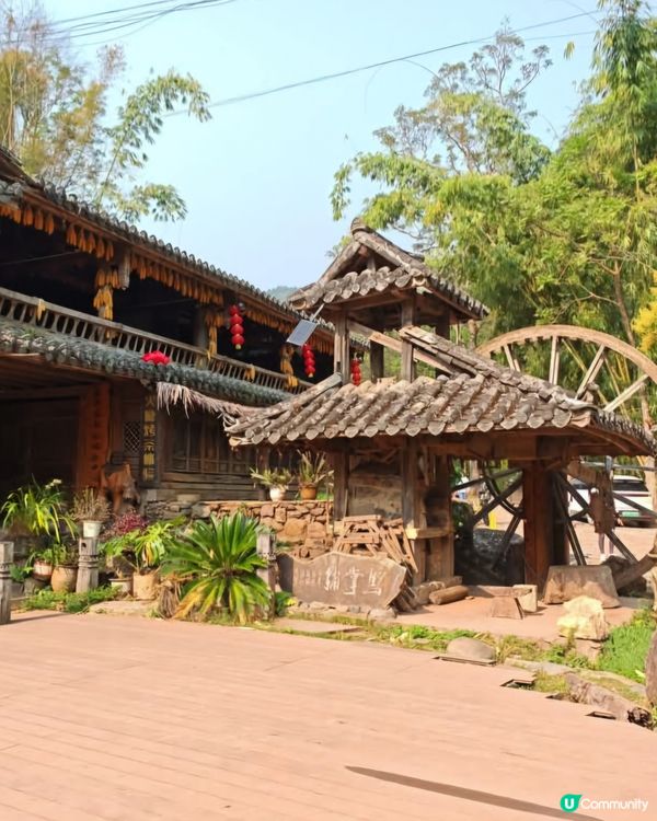 雲南那柯里村百年茶路古老建築物