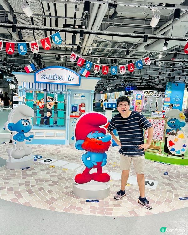 😆啦啦啦啦~ #藍精靈率先嚟到 LCX@海港城!精靈爸爸去咗...