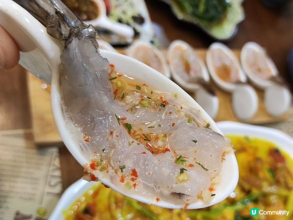 深圳泰菜2人餐人均¥100冬蔭功+生蝦+咖喱蝦+通菜+豬頸肉