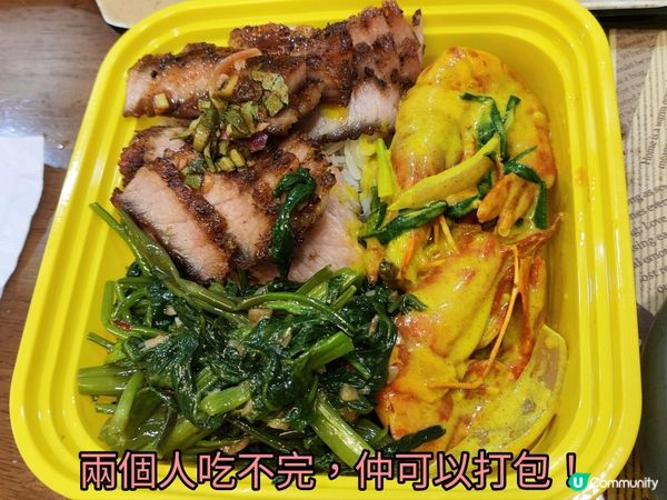 深圳泰菜2人餐人均¥100冬蔭功+生蝦+咖喱蝦+通菜+豬頸肉