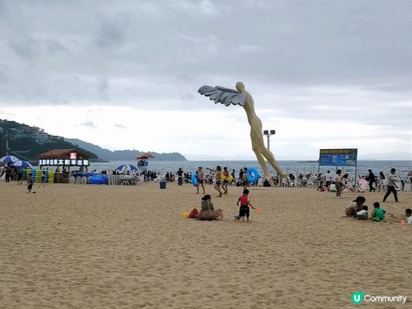 深圳必遊地鐵直達大梅沙海灘 一站式食買玩 超大沙灘親子最啱！
